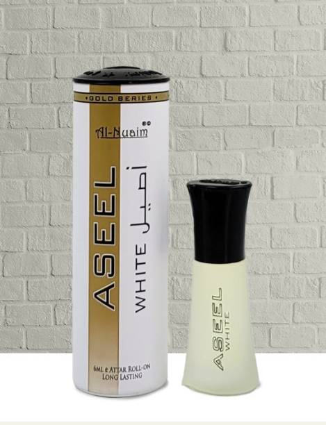 Al Nuaim Brand 100% Original Aseel White 6Ml Great Fragrance Long-Lasting (Unisex) Floral Attar