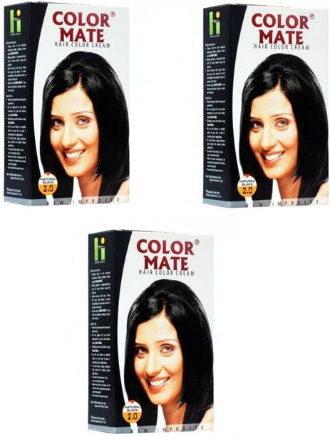 COLOR MATE Hair Cream , Natural Black