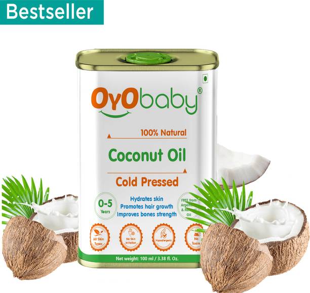 Oyo Baby Coconut Oil For Hair & Skin Oil, Natural Cold Pressed Extra Virgin Coconut Oil Hair Oil