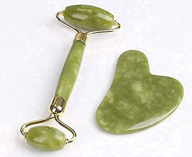 Vinban Face Massager Roller & Gua Sha Scraping Himalayan Stone Facial Massage Face Massager Roller & Gua Sha Scraping Himalayan Stone Facial Massage Massager