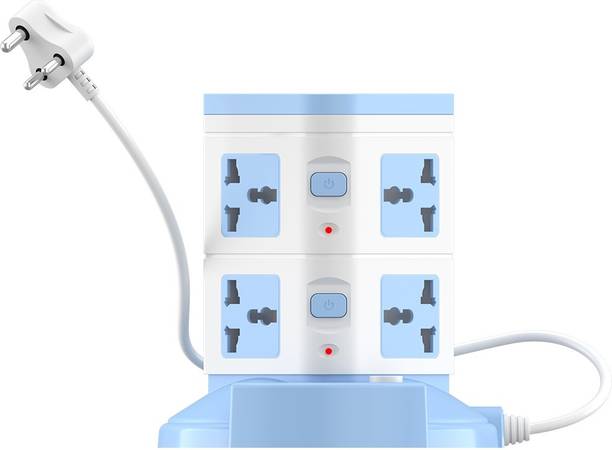 Portronics Power Plate 9 with 2500W, 3USB + 8  Socket Extension Boards