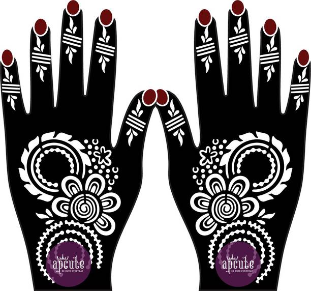 APCUTE henna tattoo stencil set - Mehandi Design Stencils for girls, womens