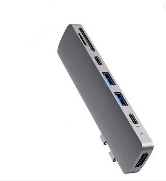 TECHGEAR Type C 7 in 1 USB C To HDMI/2USB3.0/2PD/TF-SD Card 0.5 m USB Type C Cable Type C 7 in 1 USB C To HDMI/2USB3.0/2PD/TF-SD Card 0.5 m USB Type C Cable USB Hub