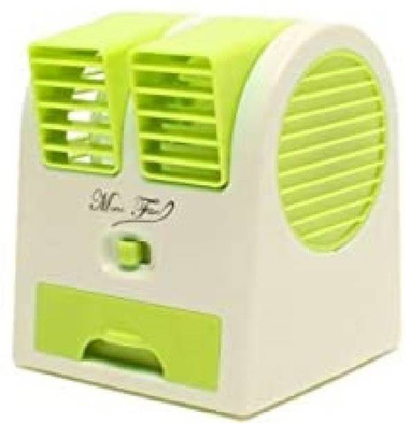 KRITAM Air Conditioner Cooling Fan Portable Desktop Dual Air Cooler, mini cooler, Mini Usb Cooler(Multicolor) USB Air Freshener