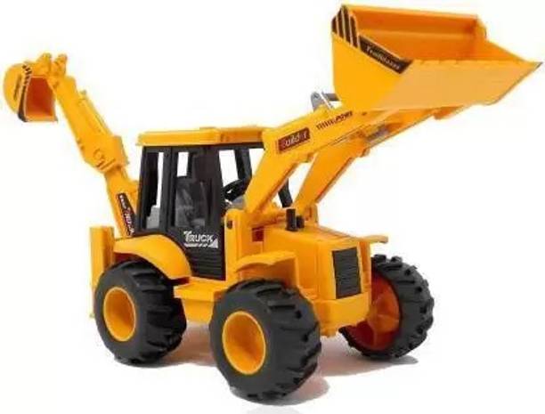 latest radhe JCB 2 in 1 Excavator Construction Vehicle Truck (Yellow, Pack of: 1)