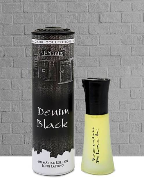 Al Nuaim Brand 100% Original Denim Black 6Ml Great Fragrance Long-Lasting (Unisex) Floral Attar