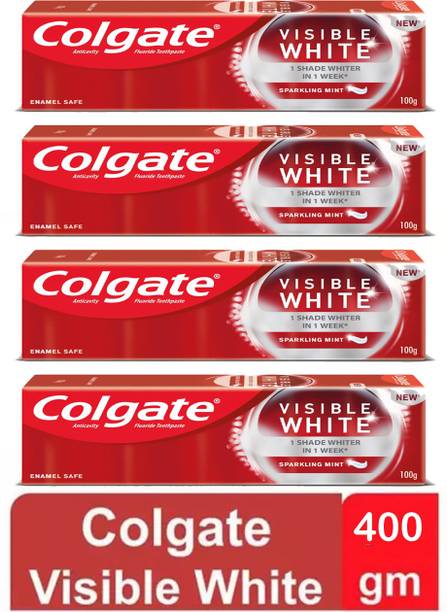 Colgate VISIBLE WHITE 1 Shade Whiter In 1 Week (100x4) @ Toothpaste