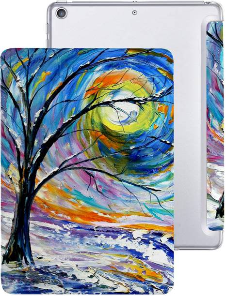DuraSafe Cases Back Cover for iPad PRO 12.9 5th 4th Gen Trifold Hard Lightweight PU Leather Protective Cover