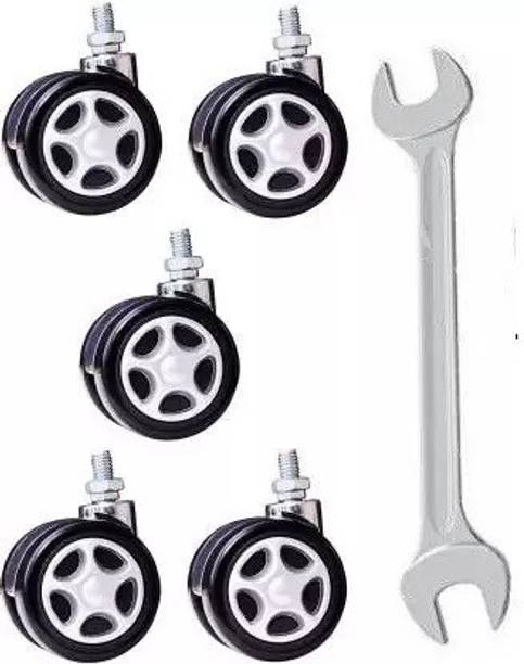 Briger Office Chair Wheel With Spanner Appliance Furniture Caster Set of 5 wheel Appliance Furniture Caster