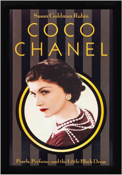 Braj Art Gallery Fashion Poster Coco Chanel Vintage Pho...