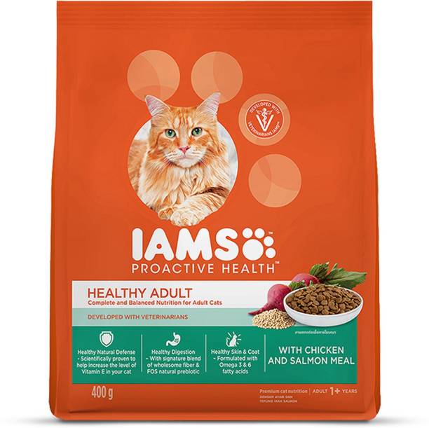 IAMS Proactive Health Adult (1+ Years) Healthy Chicken, Salmon 0.4 kg Dry Adult Cat Food