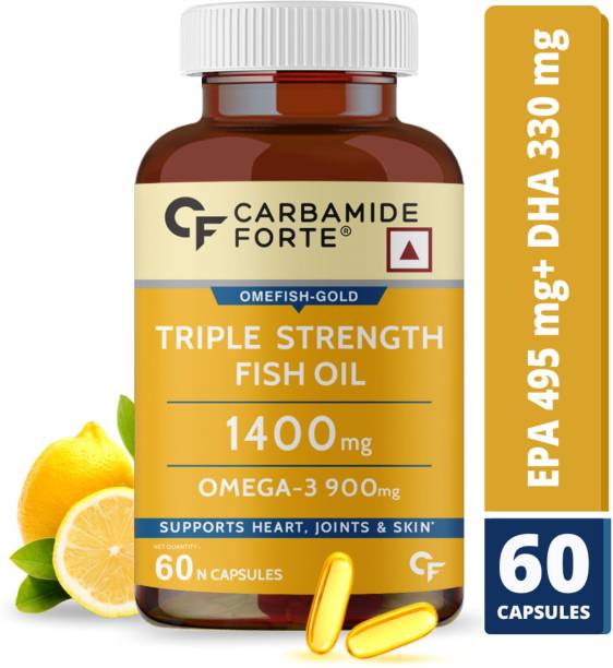 CF Triple Strength Fish Oil 1400mg with Omega 3 900mg Capsules for Men & Women