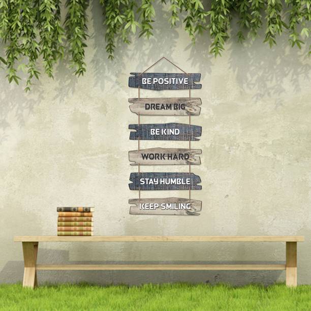 फबौरा Positive Quote Decorative Wooden Wall Hanging for Home Decor Item (WH_3231N-F)