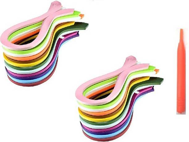 Craftwings Quilling Paper Strips (Pack Of 2000) with Free Quilling Needle - 3mm Multicolor