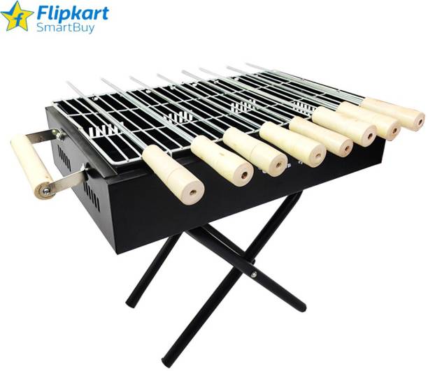 Flipkart SmartBuy Portable Grill Set with 5 skewers with Detachable Legs Charcoal Grill