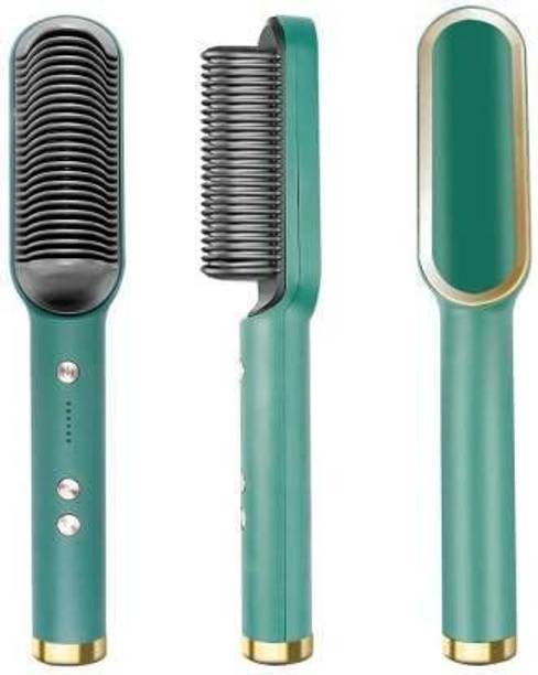 FULKIZA Hair Straightener Hair Straightener Comb Hair Styler,PTC Heating Electric 5 Temperature Control Hair Straightener
