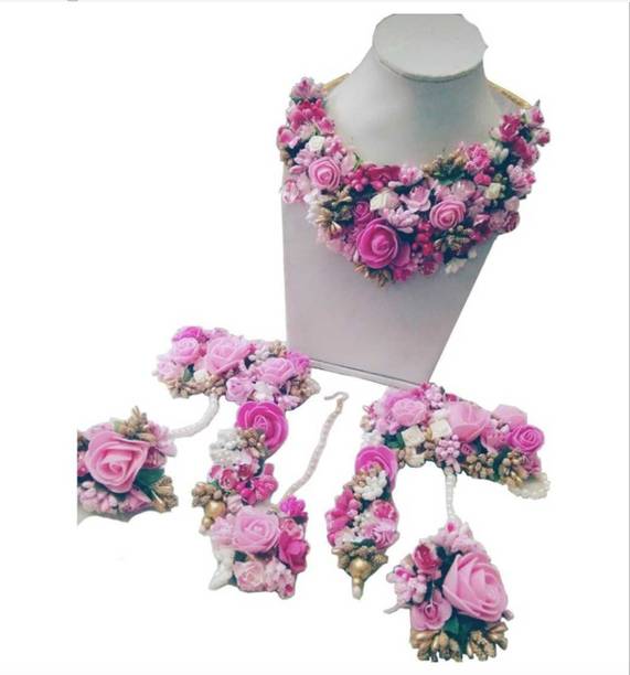 ALICIA Fabric, Paper Pink Jewellery Set