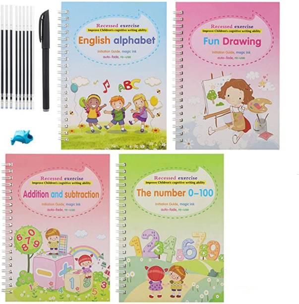 AXILA magic book gift for 2 year old boy abcd books for kids 3 years copy writing book