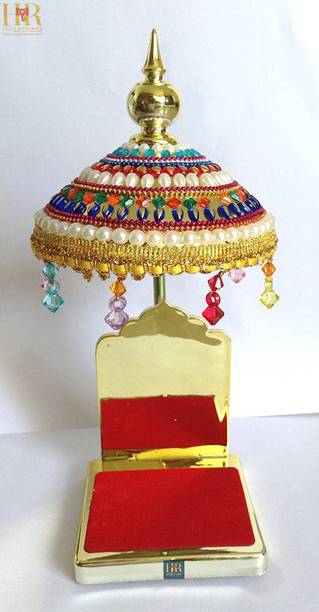 hr enterprises (Diamond Umbrella)Umbrella for God Idols,Umbrella for Car Dashboard Decorative Showpiece  -  12 cm