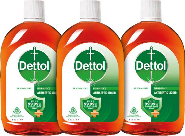 Dettol Antiseptic Disinfectant liquid for First aid, Surface Cleaning and Personal Hygiene Antiseptic Liquid