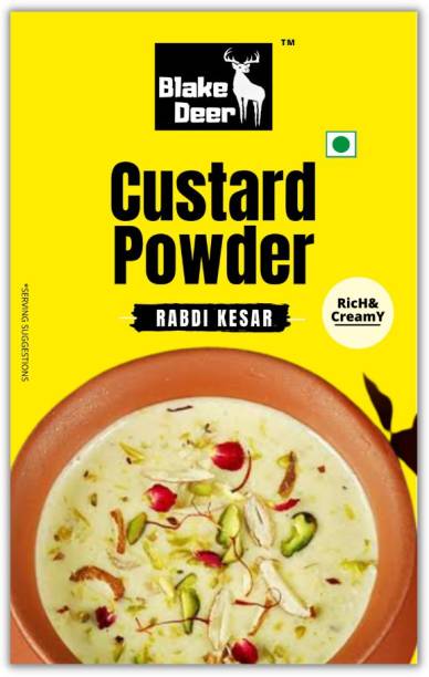 Blakedeer Custard Powder Rabdi Kesar Flavour Combo, 200g Custard Powder