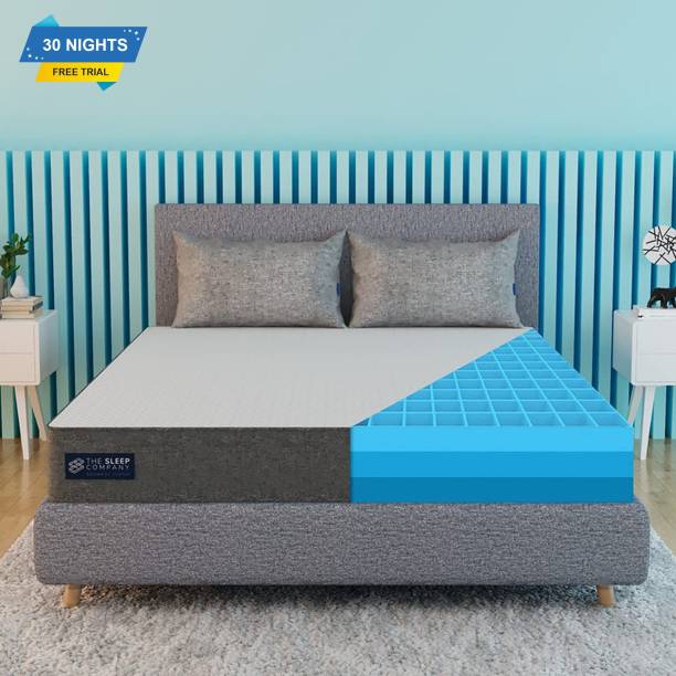 The Sleep Company SmartGRID Luxe 78x72 6 inch King High Density (HD) Foam Mattress