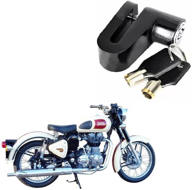 Ubom Motorcycle Lock Security Bicycle Motorbike Disc Brake Lock Protection DISC Lock Heavy Steel Disc Break Security Lock Disc Lock For Royal Enfield 500 X2 Disc Lock