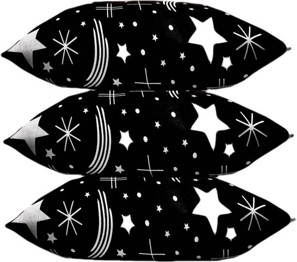 VILLAGERS Cotton Geometric Sleeping Pillow Pack of 3