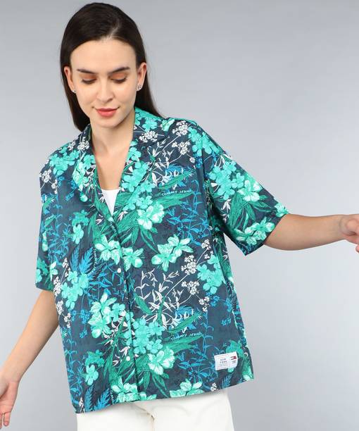 Women Boxy Fit Floral Print Casual Shirt