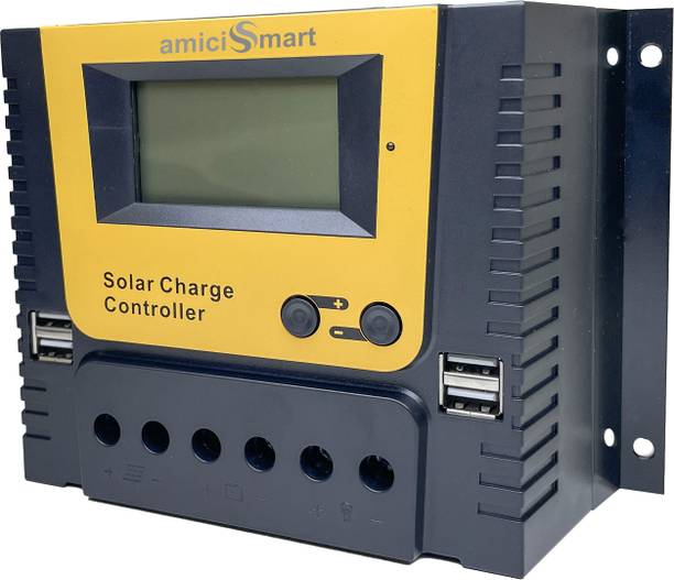 amiciSmart Lithium Battery Regulator 12V/24V/36V/48V (60A) PWM Solar Charge Controller