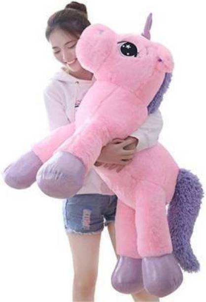 OZEE Big Size Funny Unicorn Stuffed Animal Plush Toy  - 100 cm