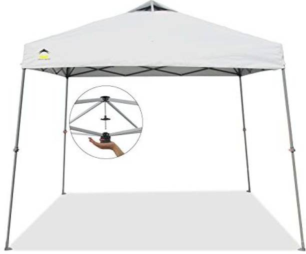 seven star decor Foldable Slant pop up Canopy Tent with Wheeled Bag,Stakes & Rope Waterproof Tent Fabric Gazebo