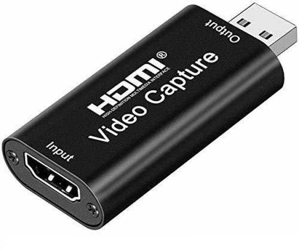 microware HDMI to USB 2.0 video capture card, Live video streaming and recording device Media Streaming Device