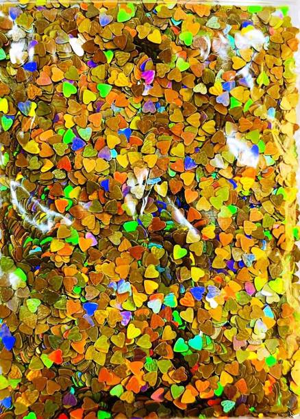 Mahir Glitter Glitter Brilliant Holographics Hearts for Nail Art 7 Gm Each
