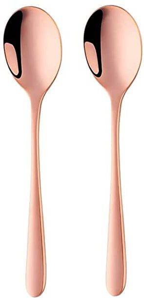 YELONA Y136-ROSE GOLD-Set Of 2 Stainless Steel Table Spoon Set
