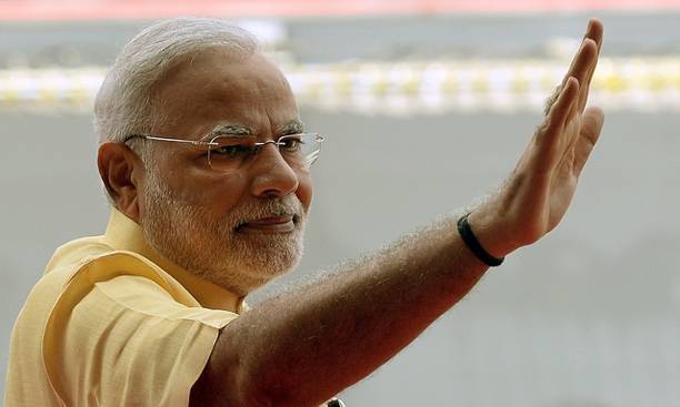 Poster Narendra Modi sla998 (Large Poster, 36x24 Inches, Plastic Paper, Multicolor) Fine Art Print