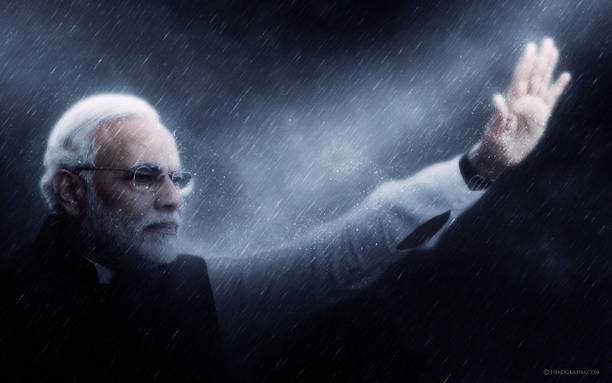 Poster Narendra Modi sla1008 (Large Poster, 36x24 Inches, Plastic Paper, Multicolor) Fine Art Print