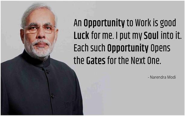 Narendra Modi Flex Poster For Room Mo-2024 Photographic Paper