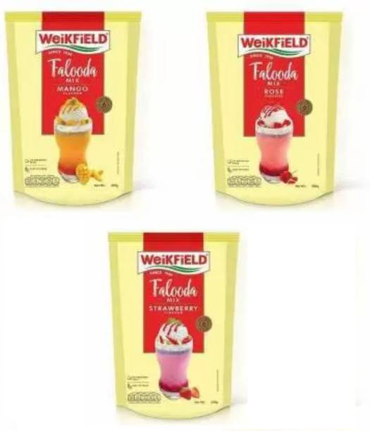 WeiKFiELD Falooda (Mango,Strawberry,Rose 200g each) 600 g