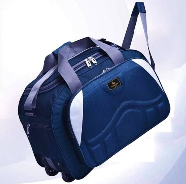 65 L Strolley Duffel Bag - BBD_Waterproof Polyester Lightweight 40 L Luggage Travel - Red - Large Capacity