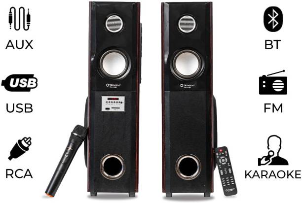 TRUVISON TV-111BT 2.0 Multimedia Speaker System with Mic, Home Audio, Karaoke Support 120 W Bluetooth Home Theatre
