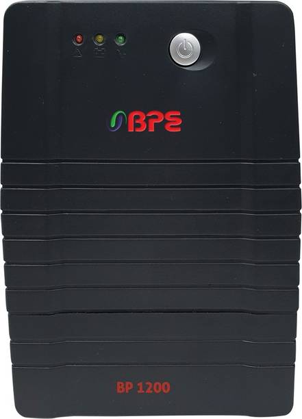 Best Power Equipments BPE Line Interactive UPS (Version 2.0) BP1200 230 V Line-interactive Tower Model UPS with Overload Protection 4 Outlet Plugs