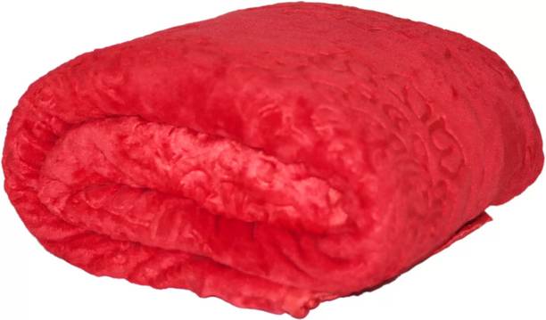 MFI Self Design Double Mink Blanket for  Heavy Winter