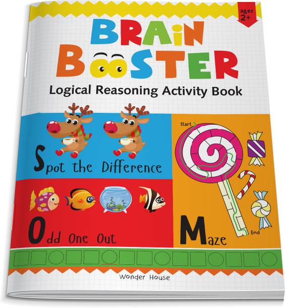 Preschool Activity Book Brain Booster - Logical Reasoning Activity Book for Kids  - By Miss & Chief
