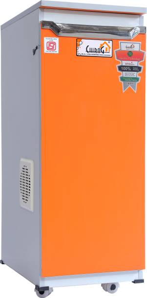 chirag Flour mill machine, Atta chakki, Domestic Aata Maker, Ghar Ghanti, Heavy Duty MDF ORANGE 1 HP Flourmill