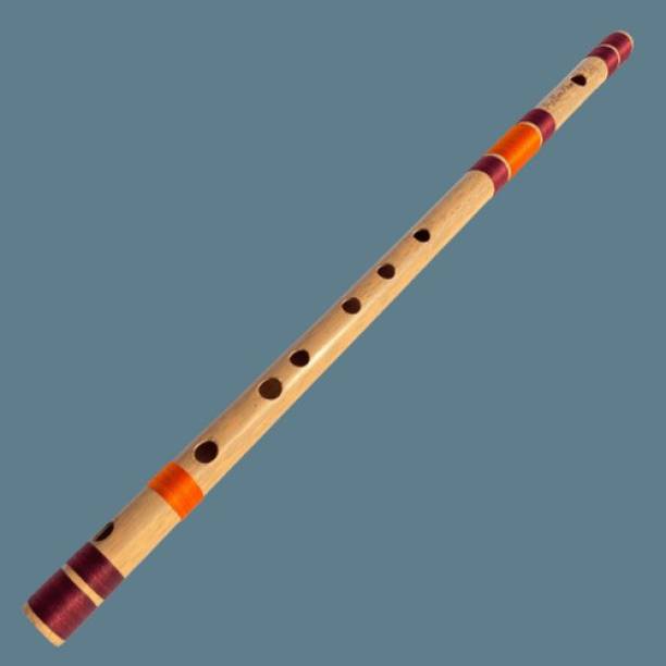 KHALSA MUSICAL Professional Flutes CC Base Bamboo Flute Bansuri Size 24 Inch Bamboo Flute