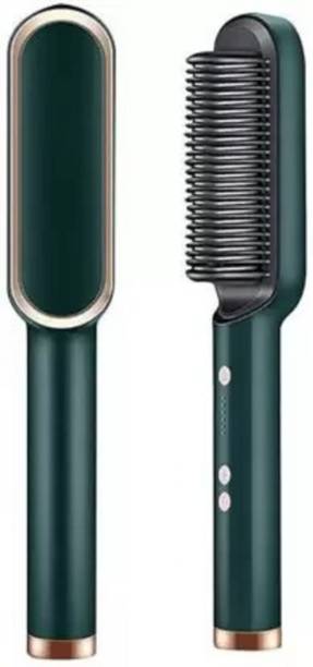 UKRAINEZ Straightener comb/PTC Heating Electric with 5 Temperature Control (Green Color) hair straightener AA-9, Hair Straightener Brush, Hair Straightener