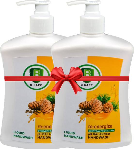B-Safe pH balanced Hand Wash Combo Hand Wash Bottle + Dispenser