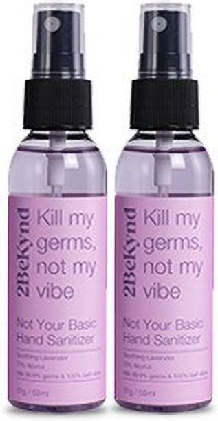 2BEKYND  - Soothing Lavender Gentle and Effective (PACK OF 2) (2 x 59 ml) Hand Sanitizer Bottle