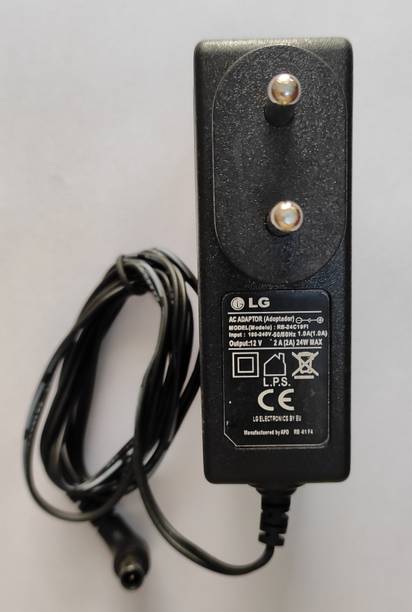 Mak World 12V 2A DC Power Supply Adapter for LCD Monitor TV LED Strip CCTV 12 Volt 2 Amp 24 W Adapter